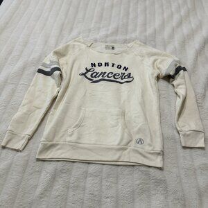 Women’s North and Acrux Cream Lancers Long sleeve Pullover Sweatshirt Size M